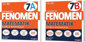 Fenomen Yayınları Okul 2025 7. Sınıf Matematik A + B Serisi Soru Seti 2 Kitap