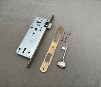 Koldoor Özen Handles Oval İç Kapı Oda Kilidi Siyah Gömme Kilit