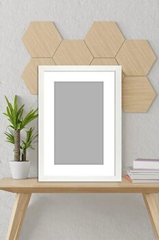 Özcanlar Çerçeve Resim Çerçevesi Avrupa Fonlu  Derinlik Görünümlü Çerçeve Tekli Boş Beyaz Renk Çerçeve - 40 x 40