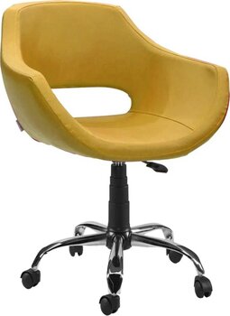 Sandino Viva Hardal Suni Deri Ofis Çalışma Sandalyesi