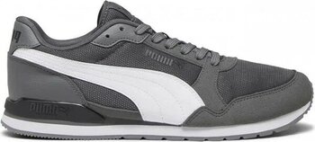 Puma ST Runner V3 Mesh Gri-Beyaz-Siyah 45 Bağcıklı Spor Ayakkabı