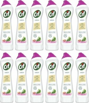 Cif Krem Temizleyici Müge Çiçeği ve Frezya 500 ml 12 Adet