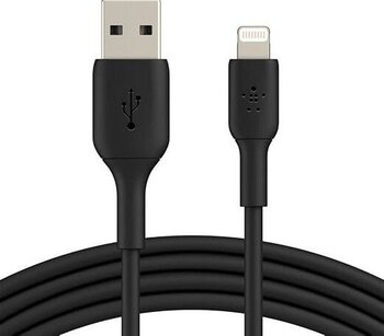 Lightning Kablosu (Iphone, Ipad, Airpod'lar Için Boost Charge Lightning - USB Kablosu) Mfi Sertifikalı iPhone Şarj Kablosu (1 M, Siyah)