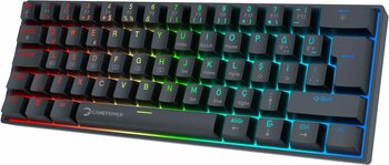 Gamepower Lyra Rgb 60m 62tuş Siyah Mekanik Kablolu Red Switch Klavye - 3 Yıl Garantili