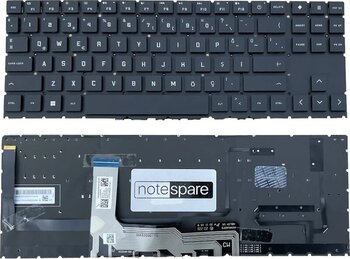 Hp Uyumlu Omen Gaming 16-wf1002nt 9j1l2ea , 16-wf1003nt 9j2a0ea Rgb Işıklı Klavye Siyah Tr