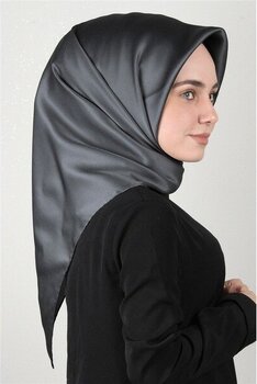 Aker Düz Ipek Eşarp 7747758-372 Antrasit - Renkli