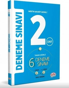 Editör Yayınları 2.Sınıf 3+3 Çözümlü 6 Deneme Sınavı