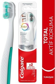 5 Adet Colgate Total Foaming Clean 1+1 Yumuşak Diş Fırçası