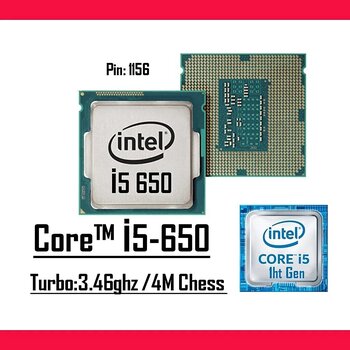 Intel® Core™ i5 650 3.20 Ghz 4mb Cache Lga 1156p Tray Masaüstü Bilgisayar İşlemci Sıfır