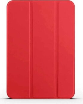 ZORE Smart Cover Standlı 1-1 Kırmızı Apple iPad Mini 2021 (6.nesil) Uyumlu yüksek kalite deri Kılıf