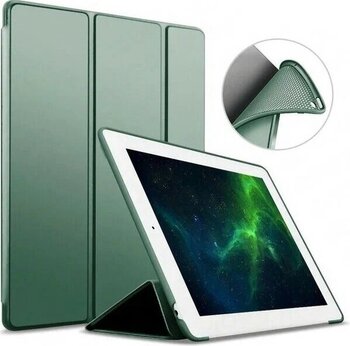 MobaxAksesuar iPad 2 3 4 Kılıf Arkası Silikon Smart Case Koyu Yeşil Tablet Kılıfı