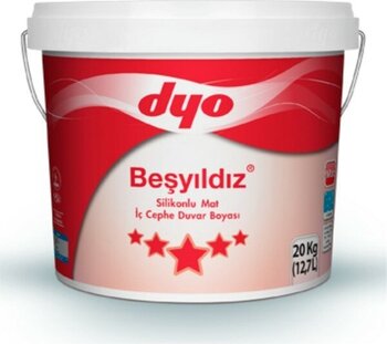 Dyo Beşyıldız Silikonlu Mat Iç Cephe Duvar Boyası - 20 Kg - 0202 Ilık Maya