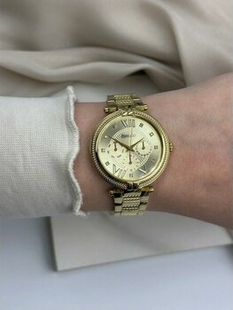 Gold Burgu Desenli Taşlı Tasarım Ferrucci Kadın Kol Saati