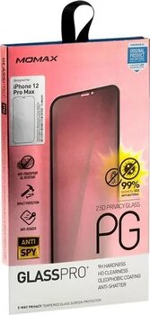 Momax Glass Pro+ 2.5d Full Cover Şeffaf Uyumlu Apple iPhone 12 Pro Max Ekran Koruyucu