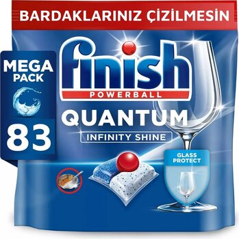 Finish Quantum Infinity Shine 83 Kapsül Bulaşık Makinesi Deterjanı Tableti