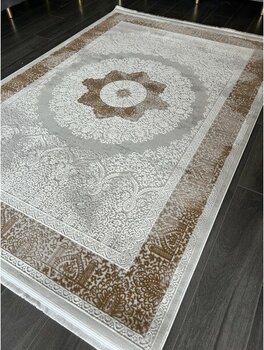 Gümüşsuyu Halı Rustic 14990 Sarı - Beyaz - Sarı - 160 x 230 cm