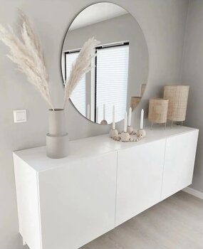 nysamo 60 Cm Yuvarlak Ayna Dekoratif Ayna