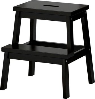 IKEA Bekvam Basamaklı Tabure Siyah 43 x 50 cm
