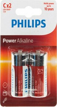 Philips LR14 Alkaline Orta Boy Pil C Boy 2'li Paket