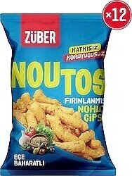 Züber Noutos Ege Baharatlı Fırınlanmış Nohut Cipsi 55 gr 12'li