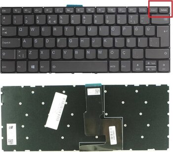 Lenovo 5cb0n67331, 5cb0n67575 Uyumlu Klavye Tuş Takımı Gri Türkçe