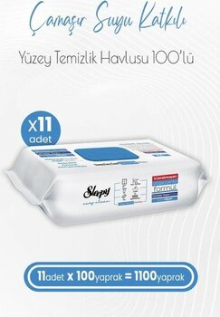 Sleepy Easy Clean Çamaşır Suyu Katkılı Yüzey Temizlik Havlusu 100 x 11 Adet (1100 Yaprak)