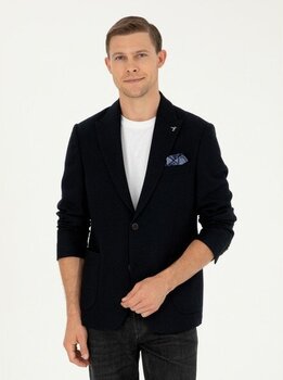 Cacharel Erkek Slim Fit Blazer Ceket 50296586-VR033 Lacivert 48