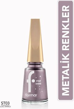 Flormar Star Shine Nail Enamel Lılac Sparkle 11 ML Oje