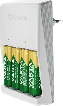 Varta Plug (Beyaz) Şarj CIHAZI+4X2100MAH Aa Şarj Edilebilir Kalem Pil Varta Plug