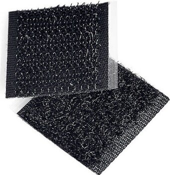 Aso Cırt Bant, Arkası Yapışkanlı, 1000 Adet 2x2 cm Kare Siyah