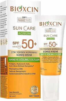 Bioxcin Sun Care Acnium 50 Faktör 50 ml Akneye Eğilimli Ciltler için Güneş Kremi