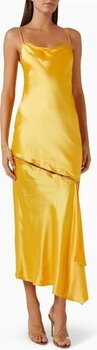 Halewood Maxi Elbise, Saten Cami Elbise Pearl - Sarı - 14