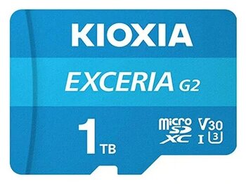 Kioxia Exceria G2 LMEX2L001TG2 Class 10 UHS-I U3 V30 1TB Micro SD Kart