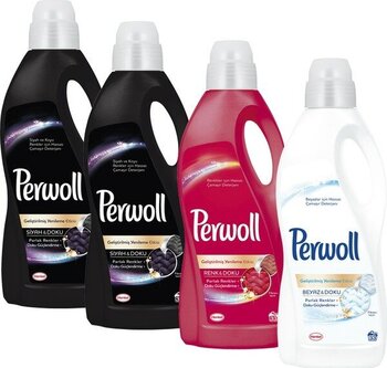 Perwoll Fashion 2lt 4'lü Set ( 2 siyah 1 renkli 1 beyaz) - 2 lt