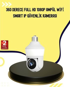 Fixup 1080P Görüntü Kaliteli Wi-Fi Ampul Tipi Güvenlik Kamerası - 1
