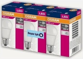 Osram 8.5W Beyaz 6 Adet E27 LED Ampül