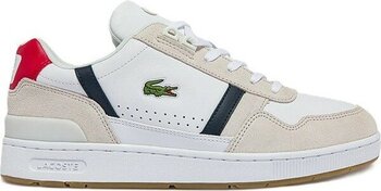 Lacoste Sport T-Clip Hakiki Deri Erkek Beyaz Sneaker - 40