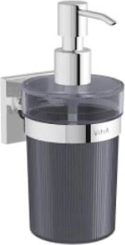 Vitra Root Sıvı Sabunluk A44807, Duvardan, Krom Basmalı, Polikarbonat Hazne