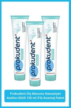 Prokudent Diş Macunu Hassasiyet Azaltıcı Etkili 3X125 ml - Beyaz
