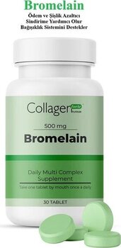Collagen Forte Platinum Bromelain 500 Mg Takviye Edici Gıda 30 Tablet