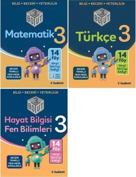 Tudem Yayınları 3. Sınıf 3 Boyut Set Türkçe Matematik Hayat Fen Kaynak Kitap