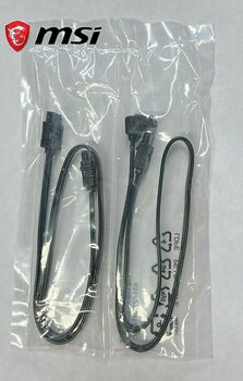 MSI Uyumlu Sata Kablosu İkili Paket Sata 3 6GB/SN Kablo Siyah