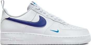 Nike Air Force 1 07 Unisex Sneaker White Unisex Günlük Spor Ayakkabı Beyaz Mavi - 45,5