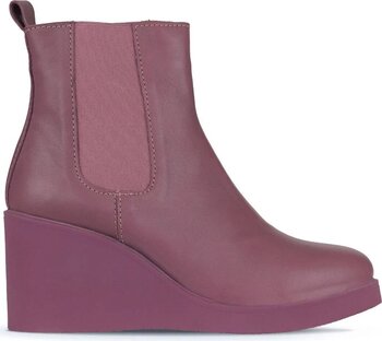 Bueno Shoes Mor Deri Kadın Dolgu Topuklu Bot 01wz8302 38 Numara