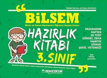 Zeki Çocuk Yayınları 3. Sınıf Bilsem Hazırlık Kitabı