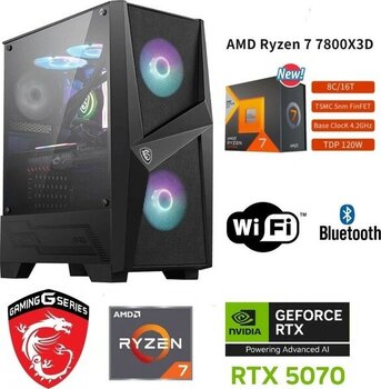 MSI Ddr5 Gaming Pc / 12 GB Rtx 5070 / Ryzen 7 7800X3D / 32 GB Ddr5 6000 Mhz Ram / 1 Tb M.2 SSD / Sıvı Soğutmalı / WİN11 Pro - 32GB RAM