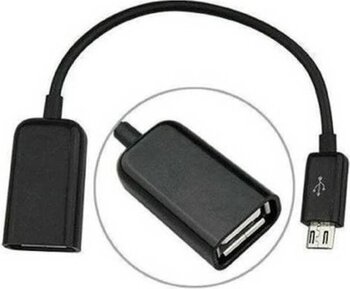 Galaxy Note 2 3 4 5 S3-4-5-6-7 Uyumlu Micro Usb Otg Kablosu 4940 Siyah