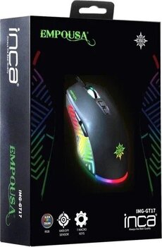 Inca Empousa Img-Gt17 Siyah 7 Tuş Kablolu 6400 DPI Gaming Mouse