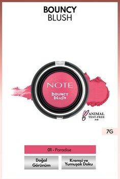 Note Bouncy Blush Yumuşak Kremsi Allık - 01 Paradise