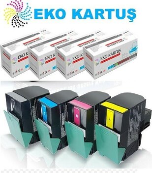 Lexmark CX410E Muadil Toner 4 Renk Set
